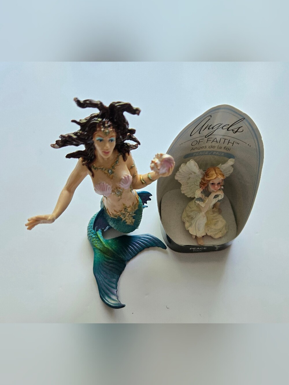 Safari Ltd Mythical Realms Mermaid And Angel Figurine Retro